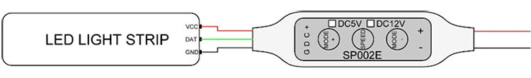 SP002E 3 Key Led Controller