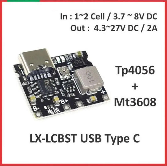 3.5V to 5V/9V Lithium Battery Charge/Discharge Adjustable Module