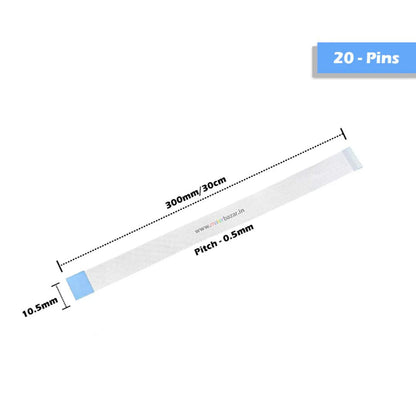 [Type-B] 0.5mm-Pitch FPC Reverse Ribbon Flexible Flat Cable