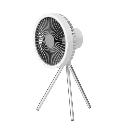 Outdoor Camping Fan Portable USB Rechargeable Camping Tent Tripod Fan Mini Hanging Ceiling Fan Stand Air Cooling Fan Lantern