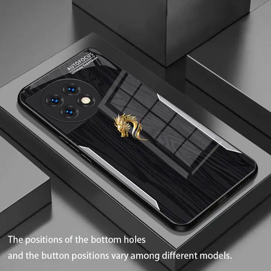 Unique Dragon Head Wood Grain Case - OnePlus