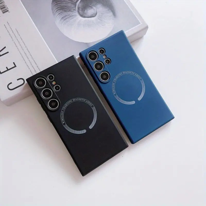 360° Protection with Magnetic Shockproof TPU Case - Samsung