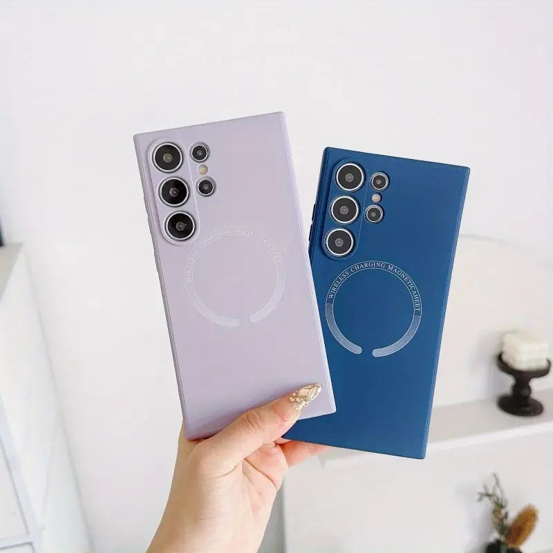 360° Protection with Magnetic Shockproof TPU Case - Samsung