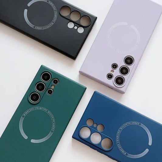 360° Protection with Magnetic Shockproof TPU Case - Samsung