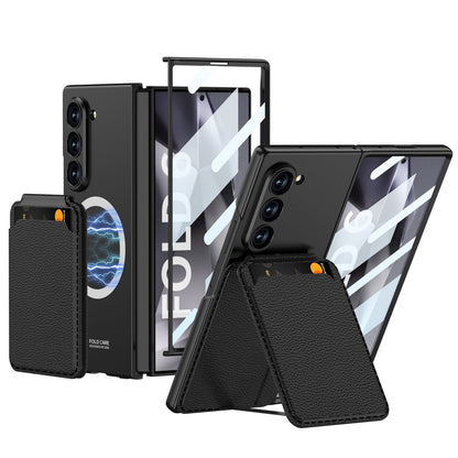 Prestigious Plaid Pattern Leather Case - Samsung