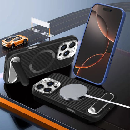 Sleek Grooved Magsafe Kickstand Case - iPhone