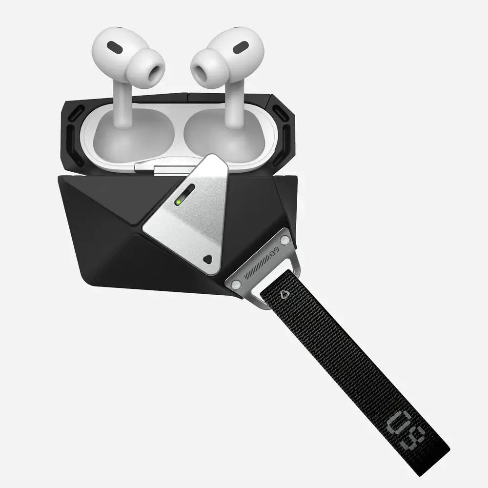 Geometric AirPods Pro Cases with Lock & Lanyard