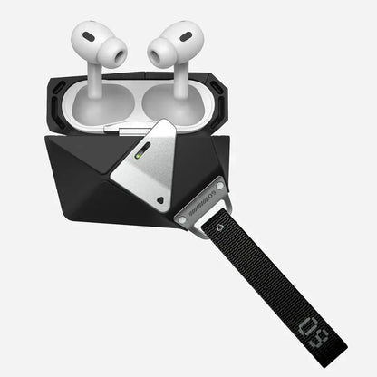 Geometric AirPods Pro Cases with Lock & Lanyard