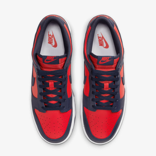 NIKE | DUNK LOW RETRO { UNIVERSITY RED/OBSIDIAN-WHITE