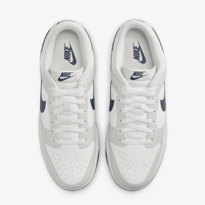 NIKE | DUNK LOW RETRO { SUMMIT WHITE/MIDNIGHT NAVY-PLATINUM TINT