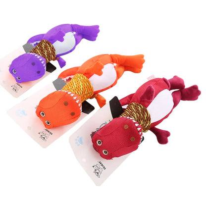 Add Some Fun to Your Pet's Playtime with Our Animal Squeaky Toys Oxford Cloth Dinosaur Plush Toys