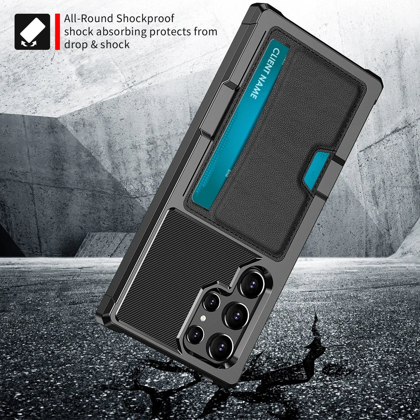 Elegant Touch Business Leather Shield Case - Samsung
