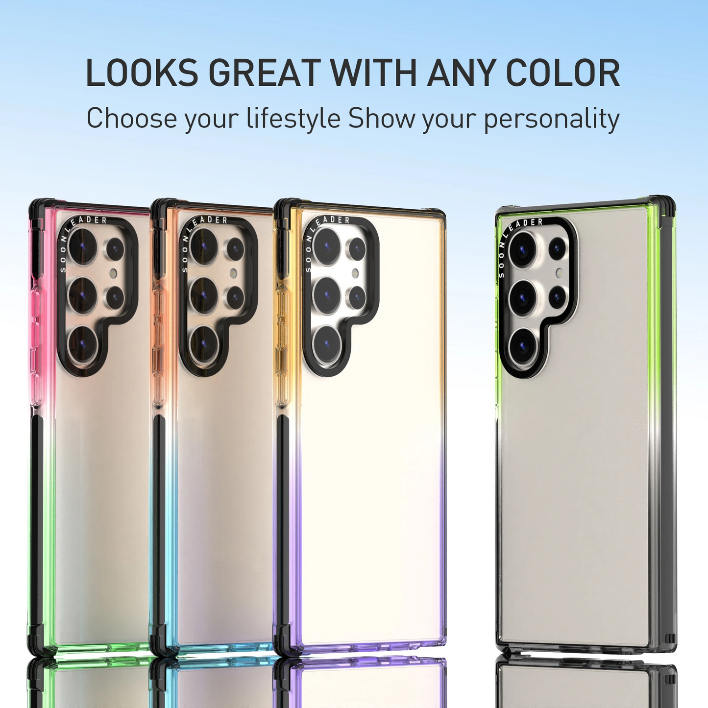 Gradient ShockProof Camera Ring Stand Case - Samsung
