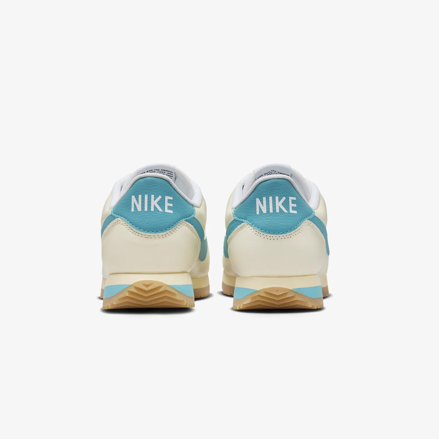 Nike | CORTEZ TXT  { COCONUT MILK/TEAL NEBULA-GUM YELLOW