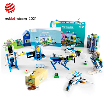 ELECROW Crowbits Explorer Kit with No-Coding Control, LEGO Compatibility, and STEM Learning