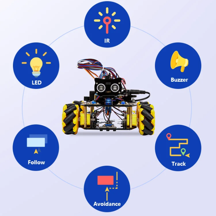 ACEBOTT ESP32 4WD Smart Robot Car Kit for Arduino