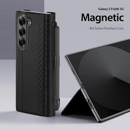 Galaxy Z Fold6 PU Leather Case with Pen Holder