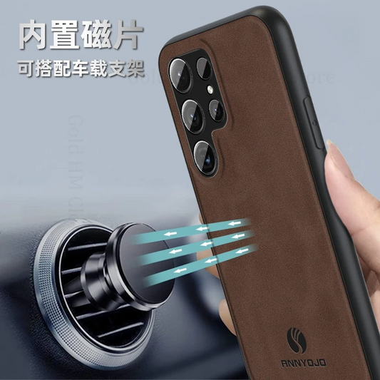 Silicone Matte Leather Protective Case - Samsung