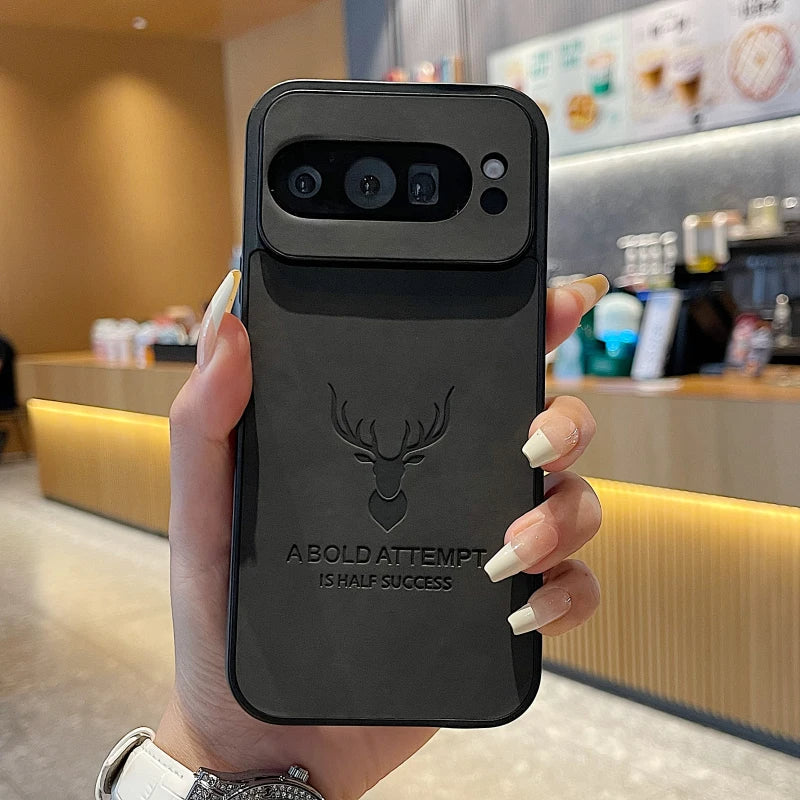 Deer Embossed Shockproof PU Leather Case - Google