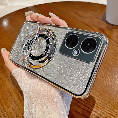 Glitter Ring Grip Transparent Case  - OnePlus
