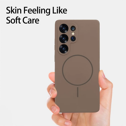 Ultra Smooth Liquid Silicone Magnetic Case - Samsung