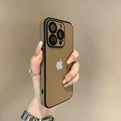 Chic Bold Border Matte Case - iPhone
