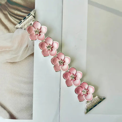 Elegant Flower Bracelet Strap for Apple Watch