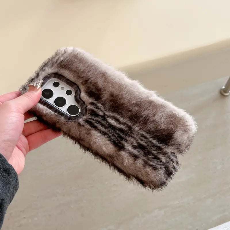 Plush Cat Fur Phone Case - Samsung