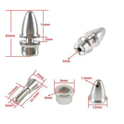 3mm RC Aluminum Bullet Propeller Adapter Holder for Brushless Motor