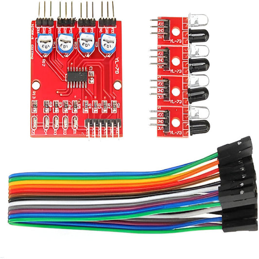 4-Channel IR Line Tracking Sensor Module