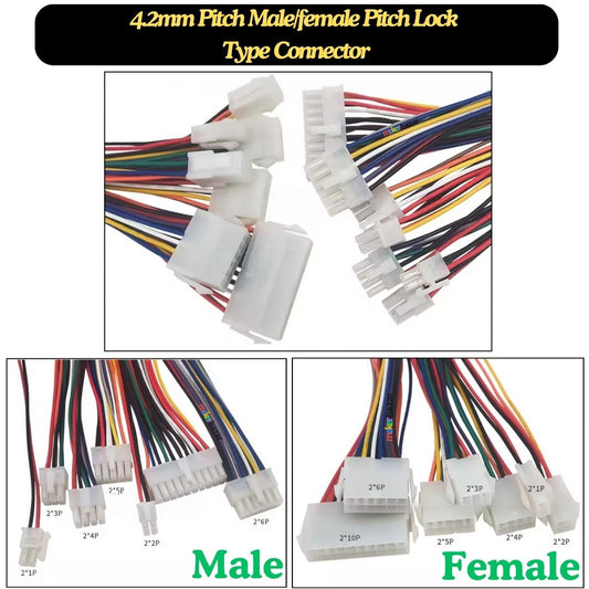 4.2mm-Pitch Lock-Type Molex Connector with Wire