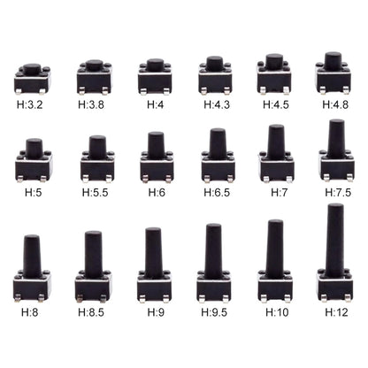 4.5x4.5mm SMD Patch Tactile Micro Push Button Switch 4-Pins