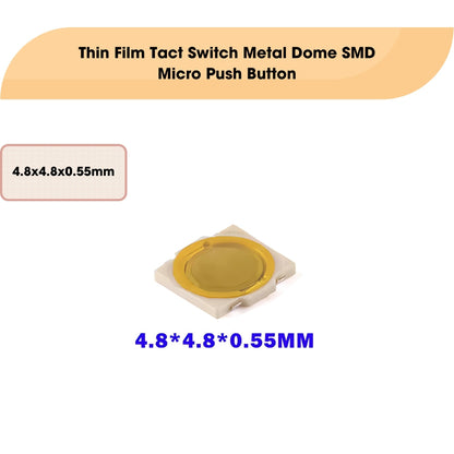 Thin Film Tact Switch Metal Dome SMD Micro Push Button