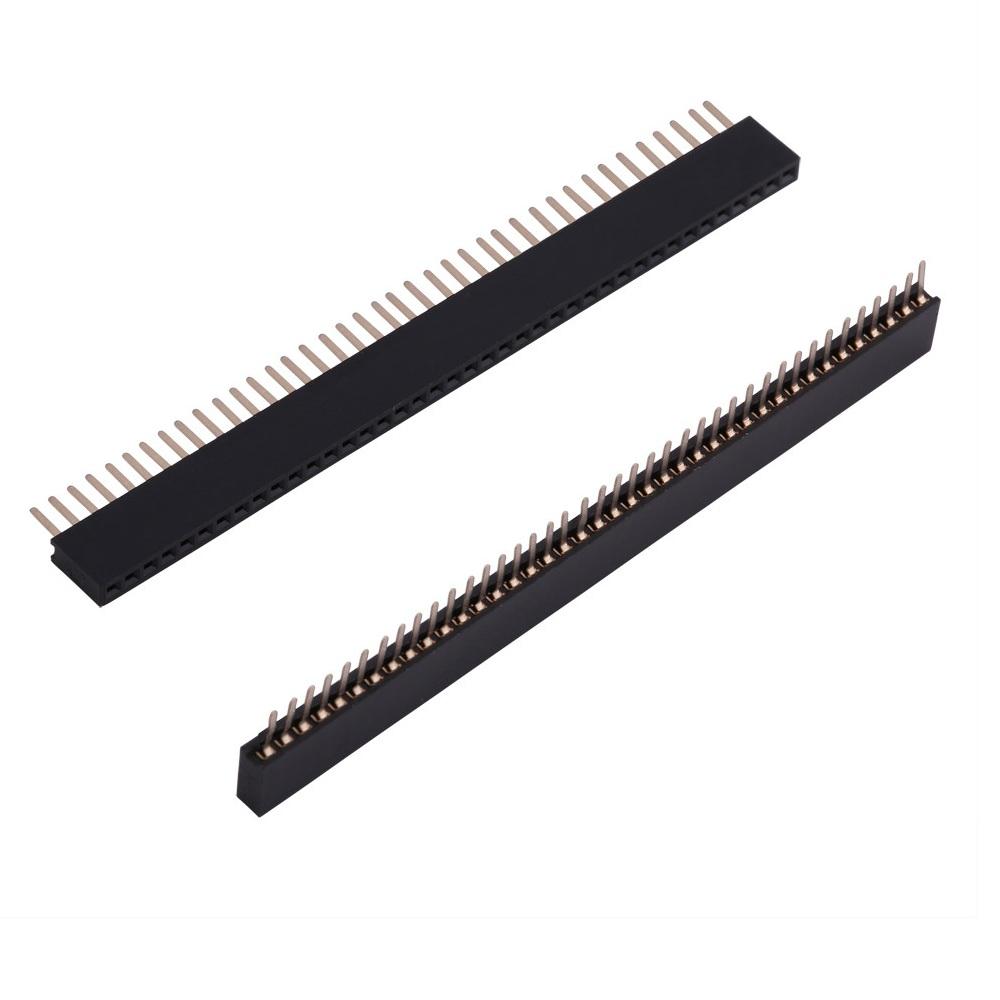 40 Pin Berg Strip Female Squre HoleType pins spaced at 2.54mm 100Pcs