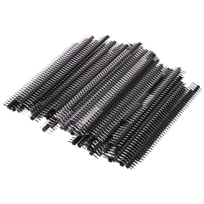 40 Pin Berg Strip Male Type pins spaced at 2.54mm 100Pcs
