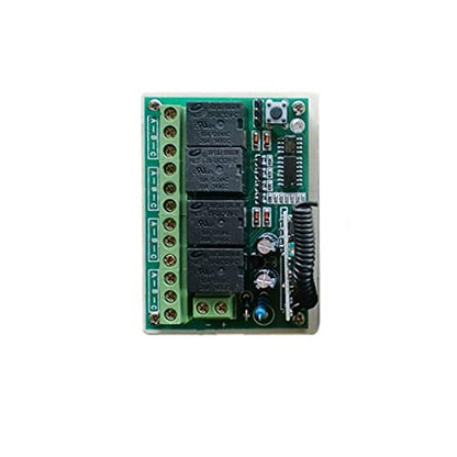 12V, 4CH Channel 433Mhz Wireless Remote Control Switch Receiver 1 Transmitter