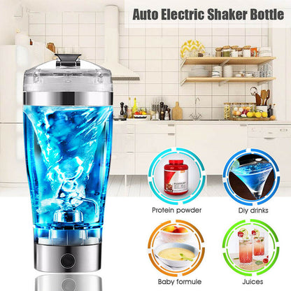 Electric Protein Shake Stirrer USB Shake Bottle Milk Coffee Blender Kettle Sports .