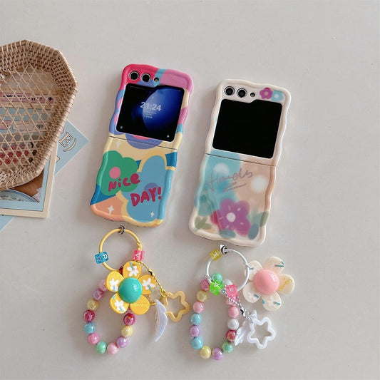 Blossom Graffiti Case with Stylish Charm - Samsung