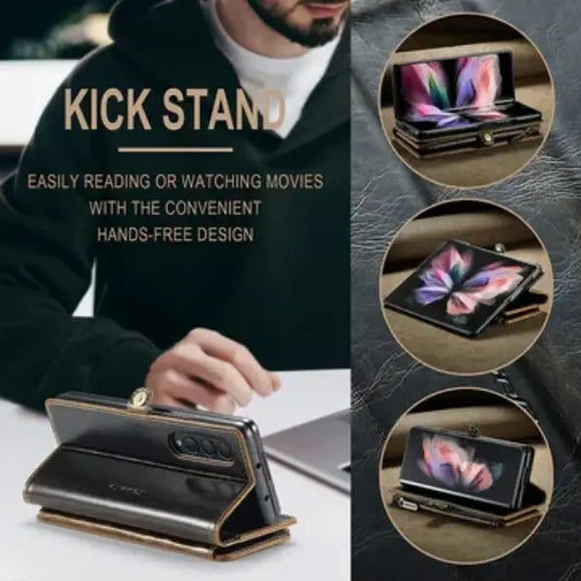 Elegant Foldable Zipper Cover - Samsung