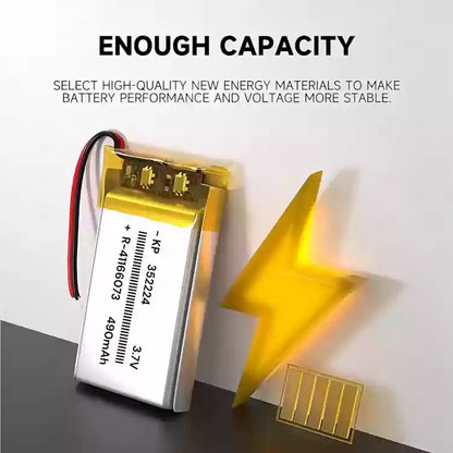 KP: 3.7V 490mAh Lithium Polymer Battery