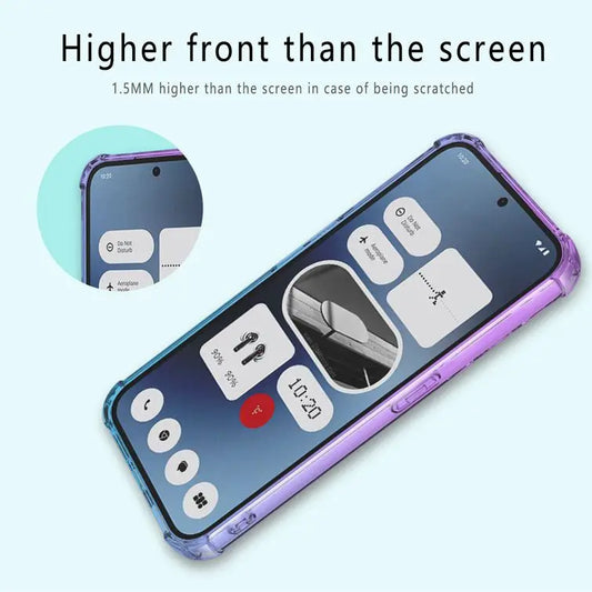 Luxurious Vibrant Clear Gradient Case - Nothing