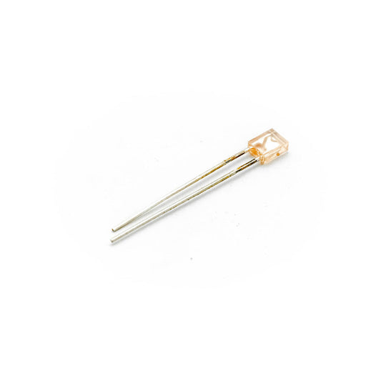 4mm Flat Top Rectangular LED Red with Pink Lens