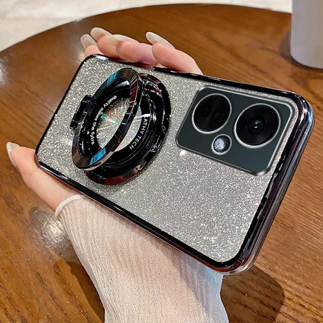 Glitter Ring Grip Transparent Case  - OnePlus