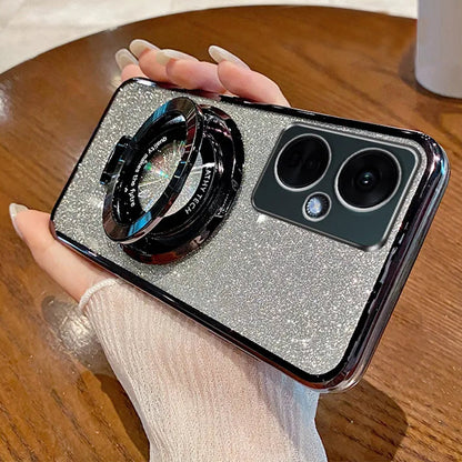 Glitter Ring Grip Transparent Case  - OnePlus