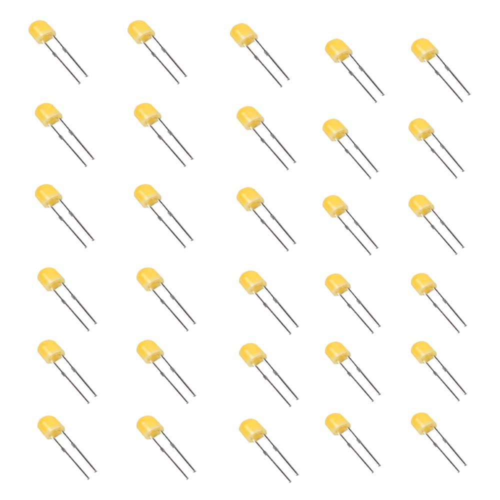 4.8mm 360 Degree Warm White Diffused LED(1000-1200mcd) (Pack of 4000)