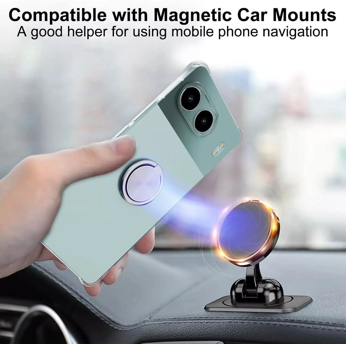 OnePlus Nord 4 Transparent Ring Grip TPU Case