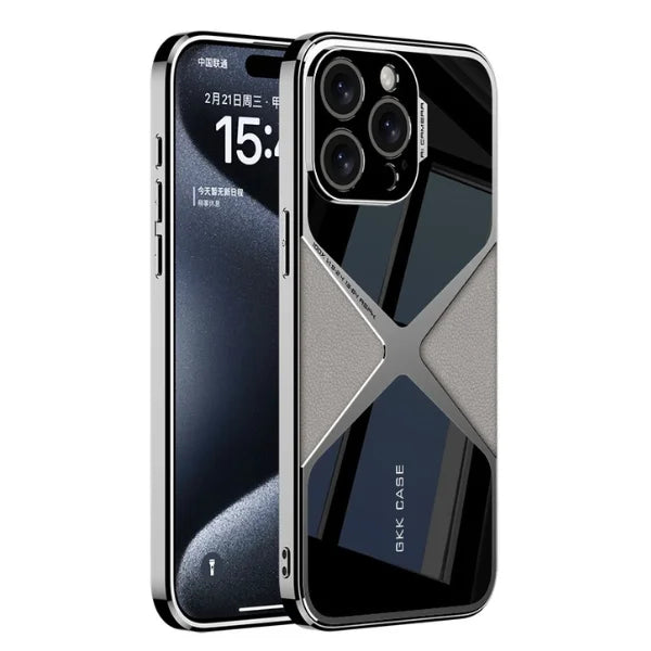 iPhone 16 Series Polished Guard Business Leather Case