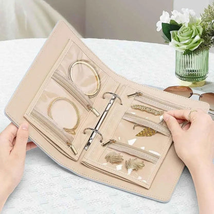 Leather Jewelry Box with Book Design