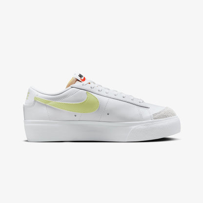 NIKE | BLAZER LOW PLATFORM { WHITE/LIFE LIME-TM ORANGE-BLACK