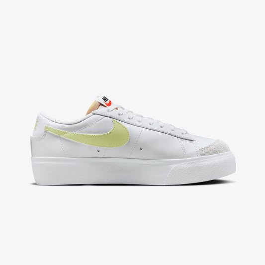 NIKE | BLAZER LOW PLATFORM { WHITE/LIFE LIME-TM ORANGE-BLACK